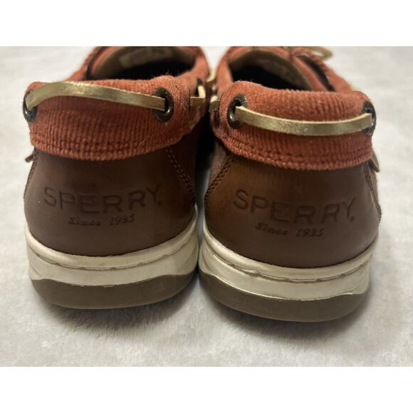 Sperry Top Sider Boat Shoes Women’s 8.5 M Angelfish Brown Leather Casual 9102138 - Picture 5 of 9